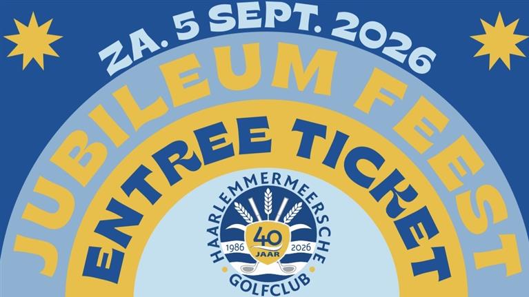 Jubileumfeest zaterdag 5 september 2026