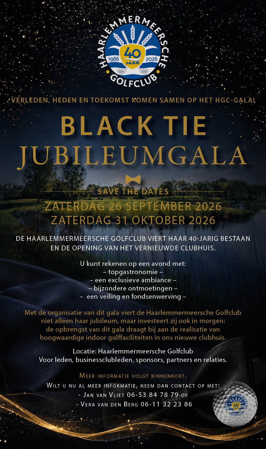 Jubileumgala 40 jaar Haarlemmermeersche Golfclub